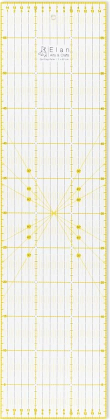 Beste deal 🌟 Elan Patchwork Liniaal 60cm X 15cm, Acryl Metrische Liniaal, Patchwork Liniaal, Quilt Liniaal, Kleermakers Liniaal, Snijliniaal, Stoffen Liniaal, Quiltaccessoires, Patchwork Vierkant… 🌟 3 Beste deal 🌟 Elan Patchwork Liniaal 60cm X 15cm, Acryl Metrische Liniaal, Patchwork Liniaal, Quilt Liniaal, Kleermakers Liniaal, Snijliniaal, Stoffen Liniaal, Quiltaccessoires, Patchwork Vierkant… 🌟