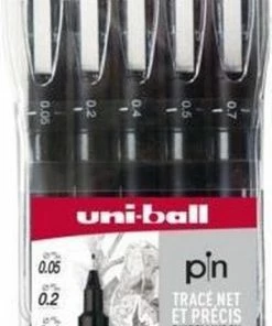 Goedkoopste ๐ Uni Pin Fineliner - Zwart 5-delige Set ๐