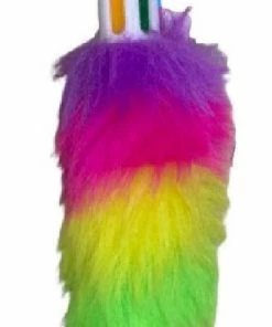 Gloednieuw 🌟 Lg-imports Fluffy Balpen Blauw Met 6 Kleuren Inkt 👏