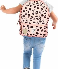 Begroting 👏 Kidzroom Attitude Rugzak - 2 T/m 6 Jaar - Roze - Panterprint ✔️ -A-journal shop 403x840