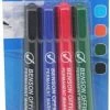 Hete verkoop 🛒 Benson Watervaste Permanent Markers Met Dikke Punt. 4 Stuks 🔥