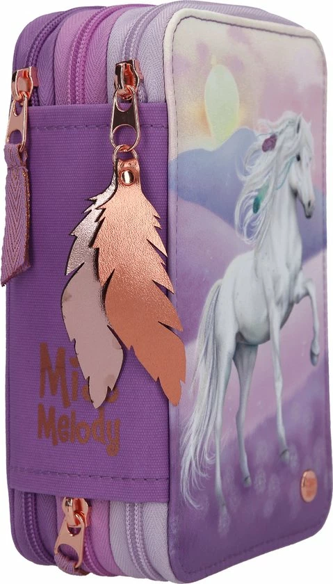 Gloednieuw 𧨠Depesche Miss Melody 3-vaks Etui VIOLET DREAMS π 4 Gloednieuw 𧨠Depesche Miss Melody 3-vaks Etui VIOLET DREAMS π - Afbeelding 2