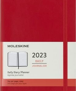 Beste deal ⭐ Moleskine 12 Maanden Agenda - 2023 - Dagelijks - Large - Zachte Kaft - Rood 👍