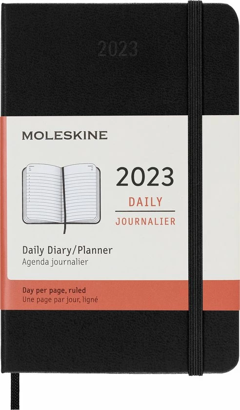 Beste Verkoop 👍 Moleskine 12 Maanden Agenda - 2023 - Dagelijks - Pocket - Harde Kaft - Zwart 🔥 3 Beste Verkoop 👍 Moleskine 12 Maanden Agenda - 2023 - Dagelijks - Pocket - Harde Kaft - Zwart 🔥