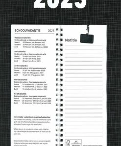 Beste Verkoop 😍 MGPcards - Omleg-weekkalender 2023 - Week Begint Op Zondag - Zwart 🥰 -A-journal shop 508x840 3