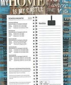 Kopen 😉 MGPcards - Omleg-weekkalender 2023 - Week Begint Op Zondag - Home Is My Castle 😉 -A-journal shop 509x840 1