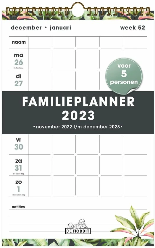 Beste Pirce π― De Hobbit Hobbit - Familieplanner - Bladeren - 2023 - Spiraalgebonden - Voor 5 Personen - Week Per Pagina - A4+ (32,5x21cm) - Groot π 3 Beste Pirce π― De Hobbit Hobbit - Familieplanner - Bladeren - 2023 - Spiraalgebonden - Voor 5 Personen - Week Per Pagina - A4+ (32,5x21cm) - Groot π