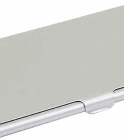 Beste Verkoop 💯 Card For Holder Aluminium Kaartjes Visitekaartjes Houder Doosje Zilver 🔥