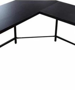 Nieuw 😍 VDD Industrial Vintage Design Hoekbureau Stoer - L-vormige Computertafel - Industrieel Zwart 🌟