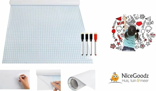 Flash-uitverkoop ✨ Merkloos Whiteboard Folie XL Zelfklevend Met 4 Whiteboardmarkers - Whiteboard Sticker - Whiteboardsticker - Whiteboardfolie - Schoolbord Folie - Memobord Folie - 200 X 45 CM 🥰 3 Flash-uitverkoop ✨ Merkloos Whiteboard Folie XL Zelfklevend Met 4 Whiteboardmarkers - Whiteboard Sticker - Whiteboardsticker - Whiteboardfolie - Schoolbord Folie - Memobord Folie - 200 X 45 CM 🥰