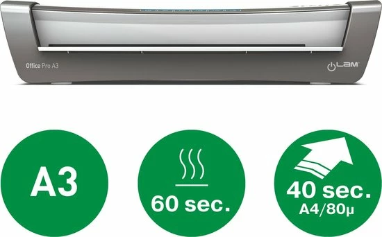 Begroting ⭐ Leitz ILAM Office Pro Lamineerapparaat Voor A3 Formaat - Geschikt Voor 80-175 Micron - Inclusief Startpakket Met Lamineerhoezen - Grijs 🥰 8 Begroting ⭐ Leitz ILAM Office Pro Lamineerapparaat Voor A3 Formaat - Geschikt Voor 80-175 Micron - Inclusief Startpakket Met Lamineerhoezen - Grijs 🥰 - Afbeelding 6