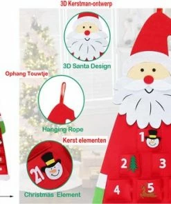 Kopen 🤩 Bob Online Adventskalender 2022 – Kerstvilt Kerstman Adventskalender – Wandhangende Kerstman Vilt Adventskalender Met 24-daagse Zakjes – Adventskalender Decoratie – Thuis Of Kantoor Wandhangende Advetskalender – Felt Hanging Advent Calendar With 24 Pockets – Ha 💯 -A-journal shop 550x356 2