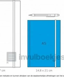 Flash-uitverkoop ⌛ A-journal Dagboek - Daily Journal - 5 Minuten Dagboek - Oranje Lila Blauwe Ruit ⌛ -A-journal shop 550x358 3