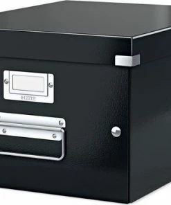 Top 10 ๐ฏ Leitz WOW Click & Store Middelgrote Kartonnen Opbergdoos Met Deksel - 28.1 X 37 Cm (BxD) - Voor A4 Formaten - Ideaal Voor Kantoor En Thuiswerken/Thuiswerkplek - Zwart ๐