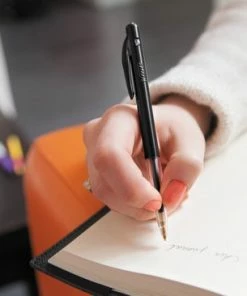 Nieuw 😀 BIC M10 Original Balpennen Met Kliksysteem - Zwart - 2 Stuks - Medium Punt 1 Mm 🤩 -A-journal shop 550x366 3