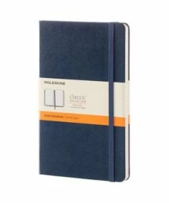 Hete verkoop 🎉 Moleskine Classic Notitieboek - Large - Hardcover - Gelinieerd - Saffier Blauw 👏 -A-journal shop 550x366 89
