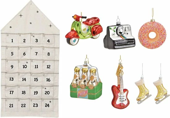 Beste deal π€© Sareva Adventskalender - Met 6 Kerstballen - Huis - Wit π 3 Beste deal π€© Sareva Adventskalender - Met 6 Kerstballen - Huis - Wit π