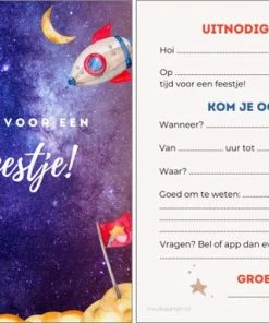 Goedkoopste 👍 Invulkaarten.nl Uitnodiging Kinderfeestje | 20 Stuks | Uitnodigingskaarten | Uitnodiging Verjaardag | Uitnodiging Feest | Uitnodiging Kinderfeestje Jongen | Uitnodiging Kinderfeestje Astronaut | Astronaut Uitnodiging | Uitnodiging Astronaut | Uitnodiging Feestje 💯