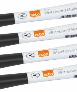 Top 10 🎁 Nobo Glide Whiteboard Markers Met Fijne Punt - Pak Van 4 Stuks - Zwart 🎁 -A-journal shop 550x387 7
