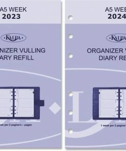 Goedkoopste 💯 6207-23-24 A5 Agendavulling Week NL EN 2023-24 Kalpa 😍 -A-journal shop 550x399 4