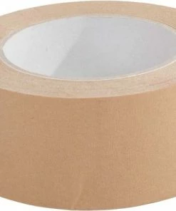 Aanbiedingen 😀 Papertape 75mm X 50mtr, Bruin. 24 Rollen + Kortpack Pen (020.0069) ✨