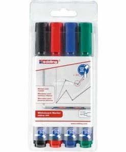 Begroting 👍 Edding 360 Whiteboard Marker 1.5-3mm Ronde Punt - 4 Stuks/kleuren 😉
