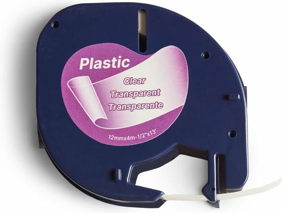 Uitgang 💯 TELANO® Plastic Labels 12267 Voor Dymo LetraTag Labelprinter - Zwart Op Transparant - 12 Mm X 4 M - S0721530 Labeltape - 5 Stuks 💯 8 Uitgang 💯 TELANO® Plastic Labels 12267 Voor Dymo LetraTag Labelprinter - Zwart Op Transparant - 12 Mm X 4 M - S0721530 Labeltape - 5 Stuks 💯 - Afbeelding 6