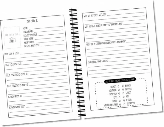 Aanbiedingen ✨ Vriendenboekje | Lettertijd | A5-formaat - 30 Vriendjes ❤️ 4 Aanbiedingen ✨ Vriendenboekje | Lettertijd | A5-formaat - 30 Vriendjes ❤️ - Afbeelding 2