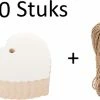 Beste deal 🎉 FISKA - 50x Cadeaulabels Hart Wit Kraftpapier/karton - 6cm X 6 Cm - Cadeau Tags/etiketten - Cadeau Versieringen/decoratie - Label Hart Wit - Labels Karton 🧨 -A-journal shop 550x426 1