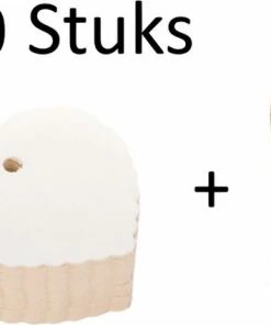 Beste deal 🎉 FISKA - 50x Cadeaulabels Hart Wit Kraftpapier/karton - 6cm X 6 Cm - Cadeau Tags/etiketten - Cadeau Versieringen/decoratie - Label Hart Wit - Labels Karton 🧨