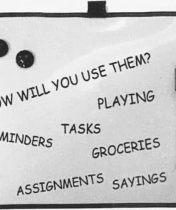 Goedkoopste 👏 Onlinequality 4u Mini Whiteboard | Zwart-Wit | Inclusief Stift | Magnetisch Ophangsysteem 😀