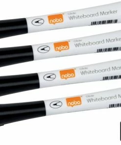 Top 10 🎁 Nobo Glide Whiteboard Markers Met Fijne Punt - Pak Van 4 Stuks - Zwart 🎁