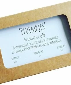 Goedkoopste 🧨 Liefsoppapier.nl Pluimpjes Collegiale Set - Complimentenkaartjes Met Positieve Teksten - Complimenten - Liefs Op Papier 🛒