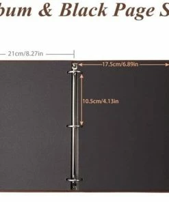 Nieuw 😍 Merkloos Ringband Fotoalbum Plakalbum Diy Vintage Scrapbook Album Kopen Leer Inclusief Accessoires Plakboek ✨ -A-journal shop 550x445 1