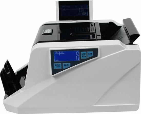 Flash-uitverkoop 👍 Merkloos Truskore® - Geldtelmachine - Biljettelmachine - Waardetelling Mix Biljetten - 1000 Biljetten/minuut - 4-voudig Valsgelddetectie - Optel & Batch-functie - Draaghendel - Alarm - Incl. Gratis Opberg- En Stofhoes én Vals Geld Stift 🤩 4 Flash-uitverkoop 👍 Merkloos Truskore® - Geldtelmachine - Biljettelmachine - Waardetelling Mix Biljetten - 1000 Biljetten/minuut - 4-voudig Valsgelddetectie - Optel & Batch-functie - Draaghendel - Alarm - Incl. Gratis Opberg- En Stofhoes én Vals Geld Stift 🤩 - Afbeelding 2