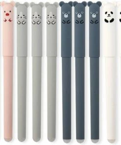 Flash-uitverkoop 🛒 Pymiq® Luxe Uitgumbare Pennenset Van 4 - Back To School - Schrijven - Uitgummen - Gum - Verwijderbaar - Pen - Dieren 🎁 -A-journal shop 550x448 2