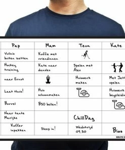 Aanbiedingen 🎁 Brute Strength - Magnetisch Weekplanner Whiteboard (12) - 53 X 34 Cm - Planbord - Familieplanner - Gezinsplanner - To Do Planner ✨ -A-journal shop 550x460 4