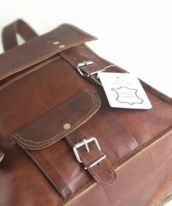 Top 10 🥰 Oncedoce Rugtas Echt Leer ‘’ BILBAO ‘’ – Rugzak 40 X 26 X 9 Cm - Echte Leder – Cognac Bruin – Handgemaakt Van Echt Leer – Vintage Stijl Tas ✔️ -A-journal shop 550x461 1