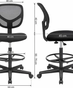 Goedkoopste 🔥 Merkloos Bureaustoel, Ergonomische Werkkruk, Zithoogte 51,5-71,5 Cm, Hoge Werkstoel Met Verstelbare Voetenring, Draagvermogen 120 Kg, Zwart OBN15BK 👏 15 Goedkoopste 🔥 Merkloos Bureaustoel, Ergonomische Werkkruk, Zithoogte 51,5-71,5 Cm, Hoge Werkstoel Met Verstelbare Voetenring, Draagvermogen 120 Kg, Zwart OBN15BK 👏 -A-journal shop 550x473 5