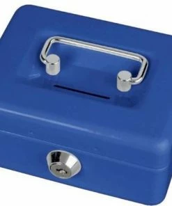 Goedkoopste ⌛ Geldkist MAUL Met Muntgleuf 125x95x60mm Blauw ⭐