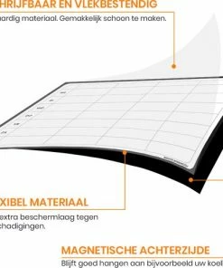 Aanbiedingen 🎁 Brute Strength - Magnetisch Weekplanner Whiteboard (12) - 53 X 34 Cm - Planbord - Familieplanner - Gezinsplanner - To Do Planner ✨ -A-journal shop 550x490 1