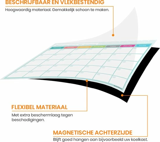 Gloednieuw π Brute Strength - Magnetisch Weekplanner Whiteboard (5) - A3 - Planbord - Familieplanner - Gezinsplanner - To Do Planner π 7 Gloednieuw π Brute Strength - Magnetisch Weekplanner Whiteboard (5) - A3 - Planbord - Familieplanner - Gezinsplanner - To Do Planner π - Afbeelding 5