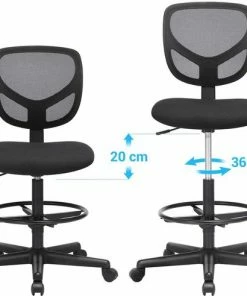 Goedkoopste 🔥 Merkloos Bureaustoel, Ergonomische Werkkruk, Zithoogte 51,5-71,5 Cm, Hoge Werkstoel Met Verstelbare Voetenring, Draagvermogen 120 Kg, Zwart OBN15BK 👏 14 Goedkoopste 🔥 Merkloos Bureaustoel, Ergonomische Werkkruk, Zithoogte 51,5-71,5 Cm, Hoge Werkstoel Met Verstelbare Voetenring, Draagvermogen 120 Kg, Zwart OBN15BK 👏 -A-journal shop 550x491