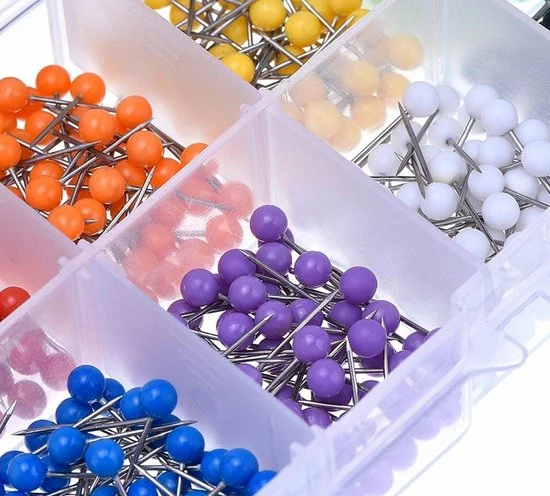 Korting 😀 Algebra Punaises Voor Prikbord - 10 Verschillende Kleuren - Kantoor Accessoires - 500 Stuks 🔥 4 Korting 😀 Algebra Punaises Voor Prikbord - 10 Verschillende Kleuren - Kantoor Accessoires - 500 Stuks 🔥 - Afbeelding 2