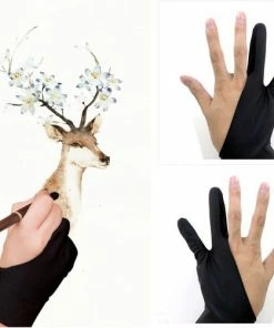 Gloednieuw ⭐ BOTC Tekenhandschoen – Drawing / Artist Glove - Medium - Zwart 👍