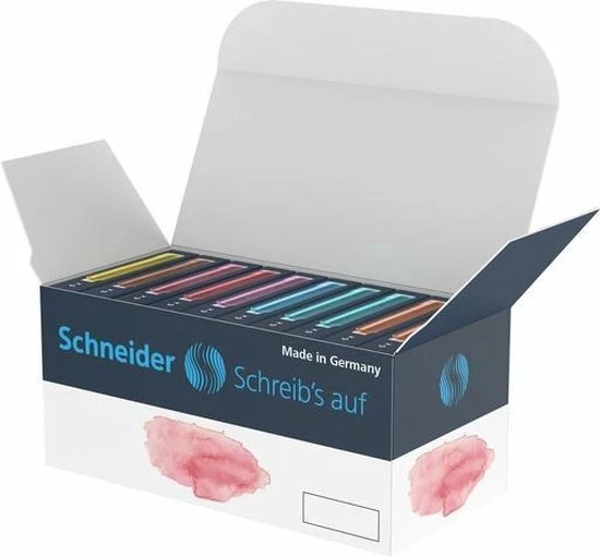 Beste Pirce β€οΈ Schneider Schrijfwaren Schneider Inktpatronen - Pastel - Doos 10 Sets X 6 Stuks - S-16610 π― 3 Beste Pirce β€οΈ Schneider Schrijfwaren Schneider Inktpatronen - Pastel - Doos 10 Sets X 6 Stuks - S-16610 π―