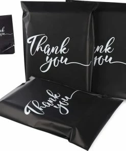 Flash-uitverkoop 👏 Bolke® - Verzendzakken - Verzendzakken Voor Kleding - Verzendzakken Webshop - Verzendzakken Kleding - Verzendzakken "Thank You" - Verzendzakken 300 X 400 Mm - 50 Stuks 🤩