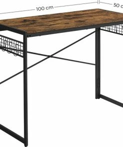 Beste Pirce ❤️ VASAGLE Computertafel, Inklapbaar Bureau Met 8 Haken, Werkstation, Geen Gereedschap Nodig, Industrieel Design, Voor Thuiskantoor, Laptop En Pc, Vintage Bruin-zwart LWD42X 🛒 16 Beste Pirce ❤️ VASAGLE Computertafel, Inklapbaar Bureau Met 8 Haken, Werkstation, Geen Gereedschap Nodig, Industrieel Design, Voor Thuiskantoor, Laptop En Pc, Vintage Bruin-zwart LWD42X 🛒 -A-journal shop 550x516