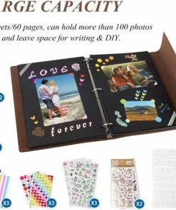 Nieuw 😍 Merkloos Ringband Fotoalbum Plakalbum Diy Vintage Scrapbook Album Kopen Leer Inclusief Accessoires Plakboek ✨ -A-journal shop 550x519