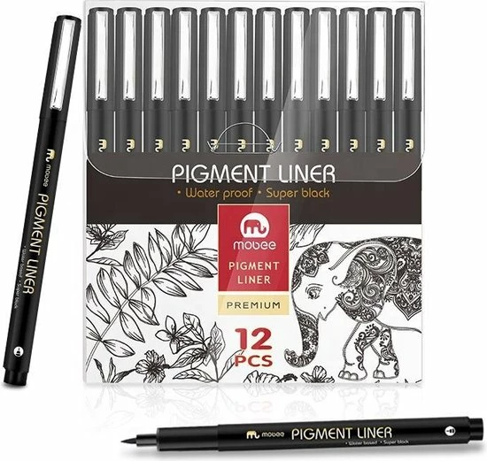 Groothandel π MOBEE-Fineliners-Zwart-11 Stuks + 1 Brushpen-Vervanging Van Sakura-Watervast-Pigment Liner-Super Inkt-Tekenen-Schrijven-Handlettering-Schetsen-Kalligrafie β 3 Groothandel π MOBEE-Fineliners-Zwart-11 Stuks + 1 Brushpen-Vervanging Van Sakura-Watervast-Pigment Liner-Super Inkt-Tekenen-Schrijven-Handlettering-Schetsen-Kalligrafie β